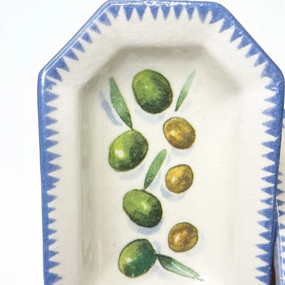 Two - Williams Sonoma Sardinia Olive Dishes